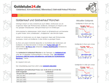 Tablet Screenshot of goldstube24.de